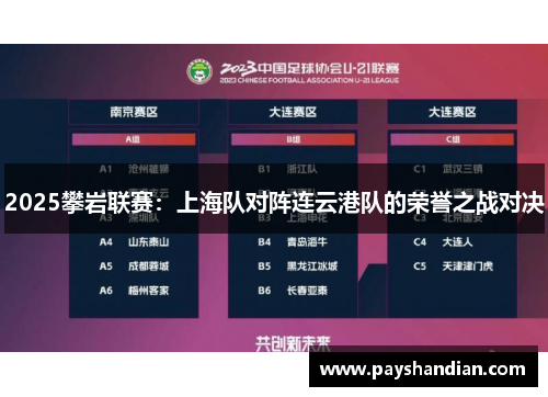 2025攀岩联赛：上海队对阵连云港队的荣誉之战对决